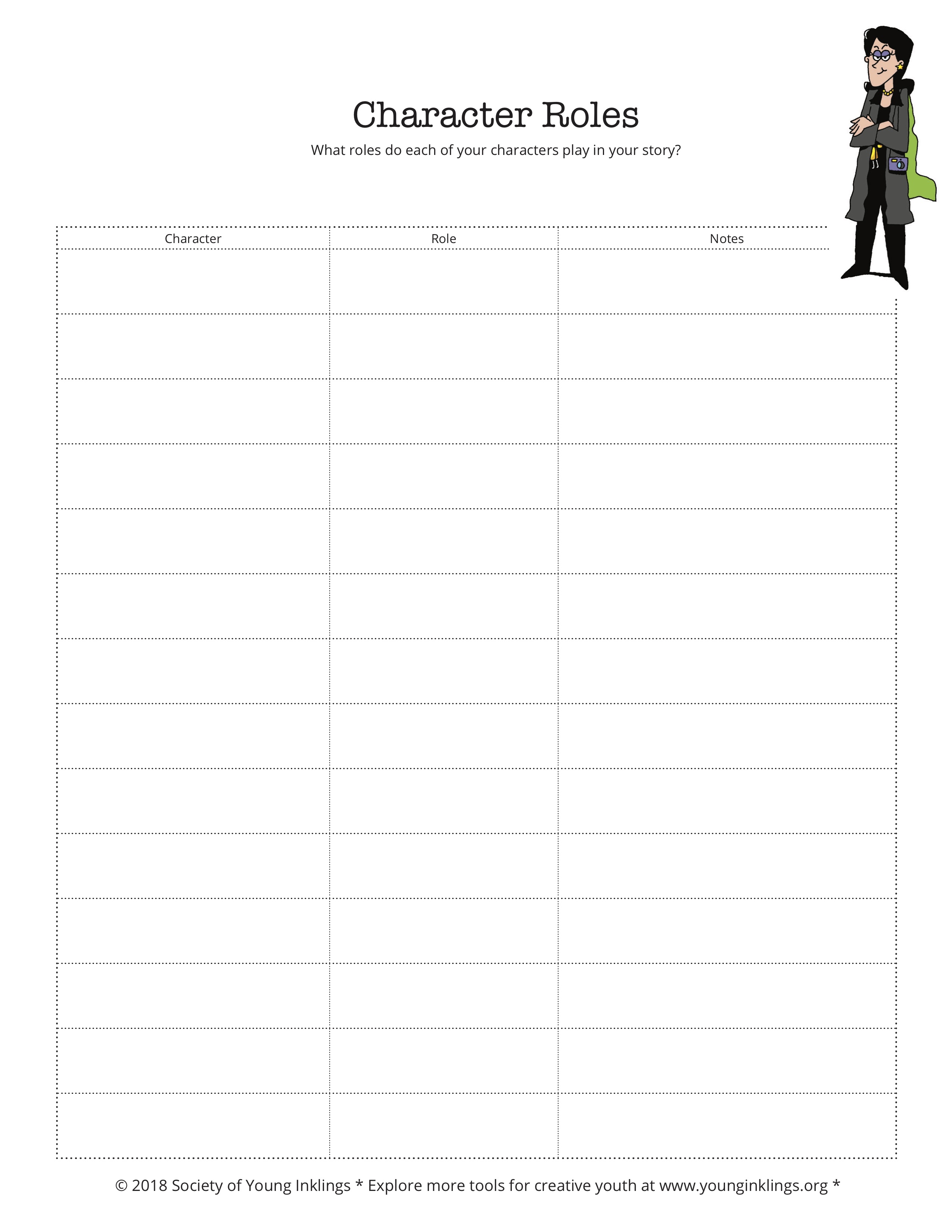 Character Cheat Sheet