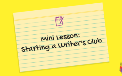 Start a Summer Writer’s Club