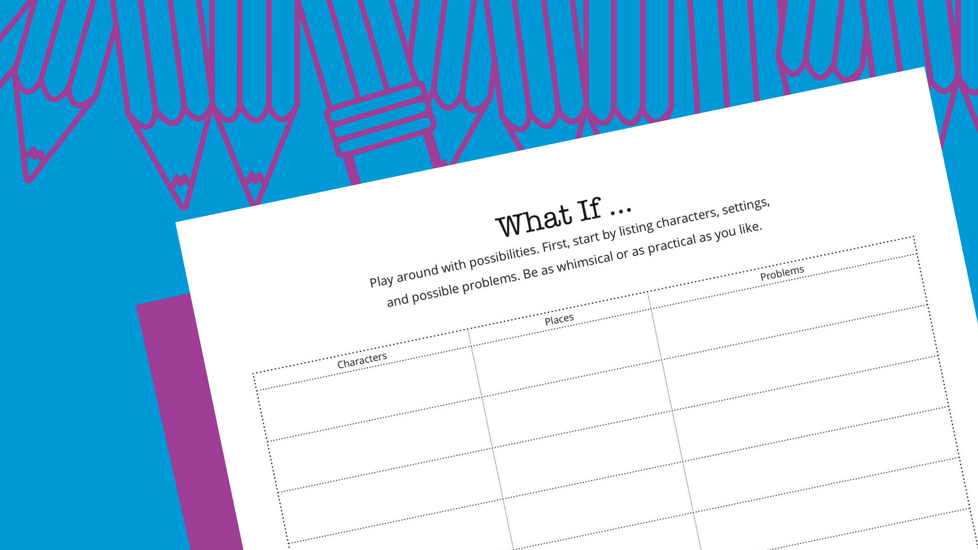 Free writing worksheet download » Society of Young Inklings